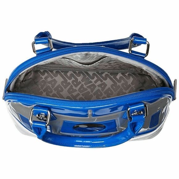 Loungefly Disney Star Wars R2D2 OG HEART LOGO Metal Plate Satchel Handbag Purse - Picture 4 of 4